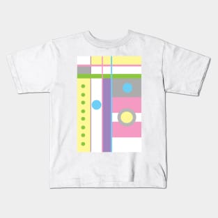 Pop Mod Pastels Kids T-Shirt